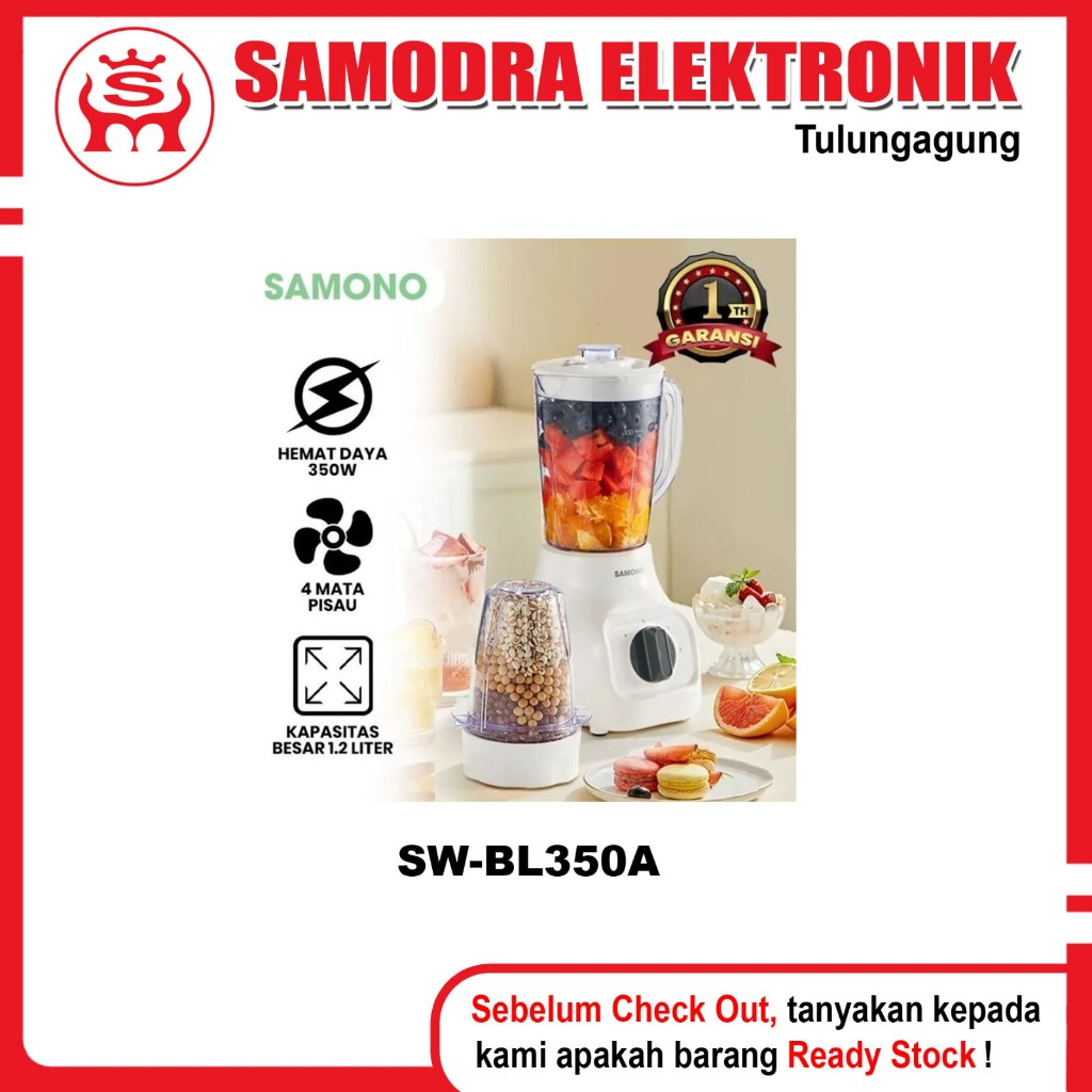 Blender SAMONO SW-BL350A | Blender Plastik 2In1 Samono