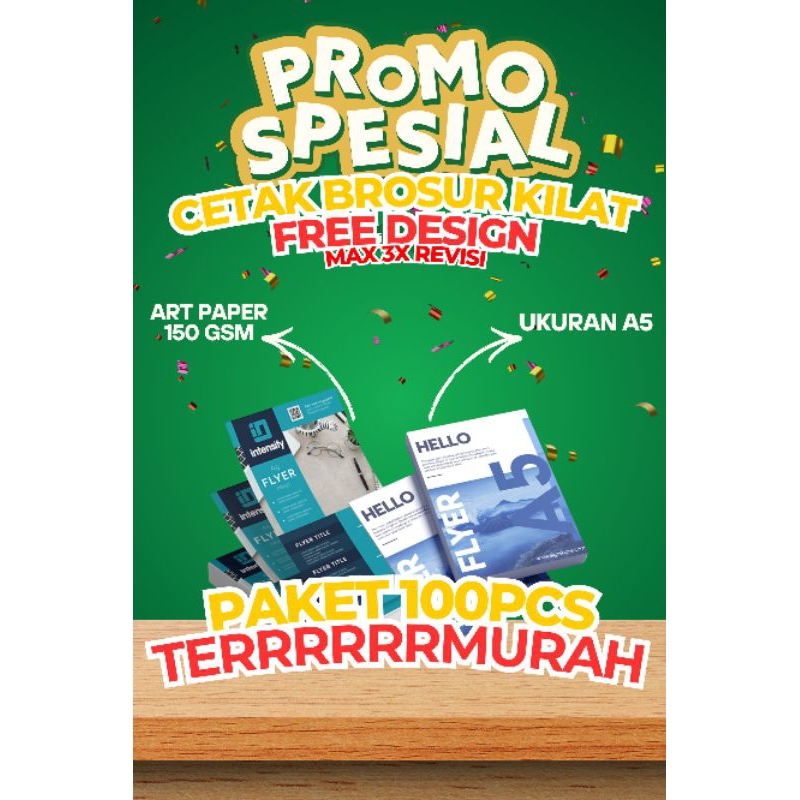 

|TERMURAH| CETAK BROSUR 1/3 A4 A5 A6 | PAMFLET | FLAYER |