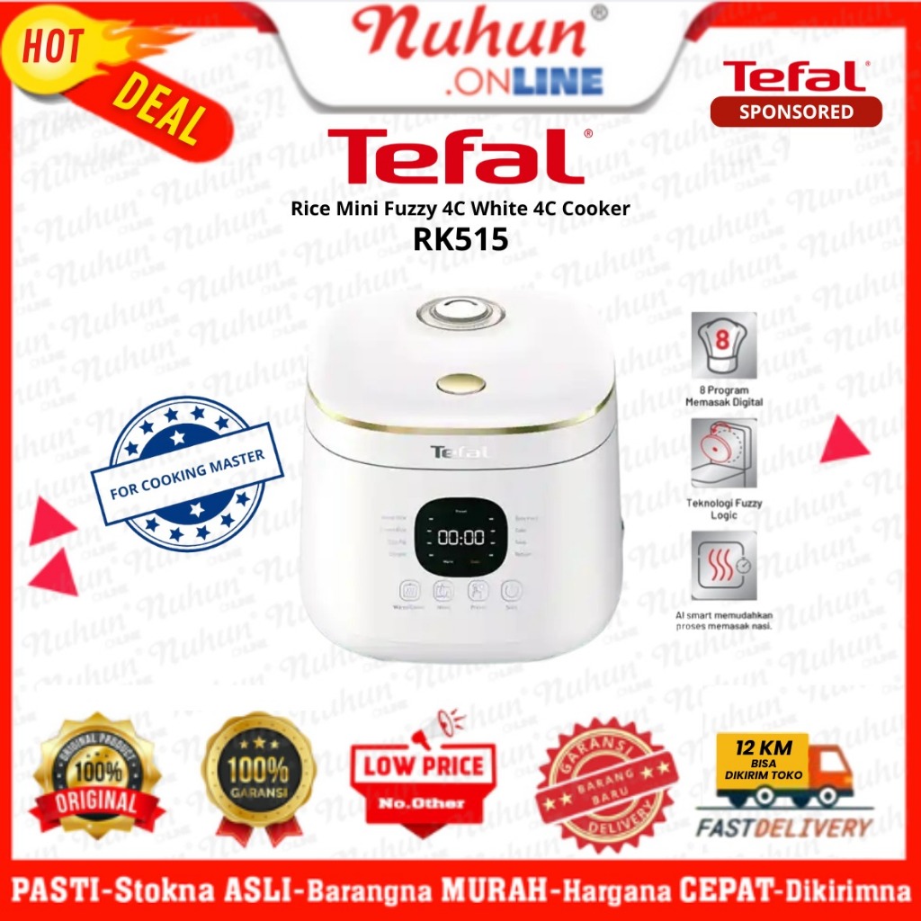 Tefal Rice Cooker Mini Fuzzy 4C White ID RK515