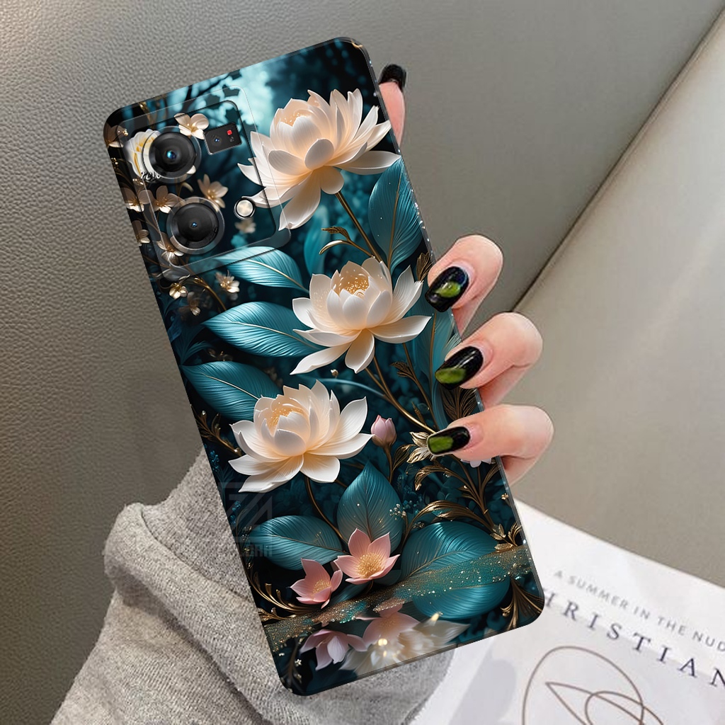 Case Oppo Reno 7 4G - Fashion Case Bunga - ZELORA - Sofcase Oppo Reno 7 4G - Casing Oppo Reno 7 4G -