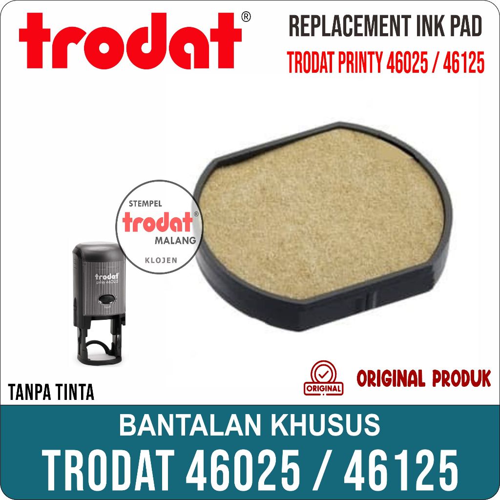 

Swop pad Trodat 46025 / 46125 DATER ink-cartridges pad TRODAT/ Bantalan Khusus Stempel TRODAT