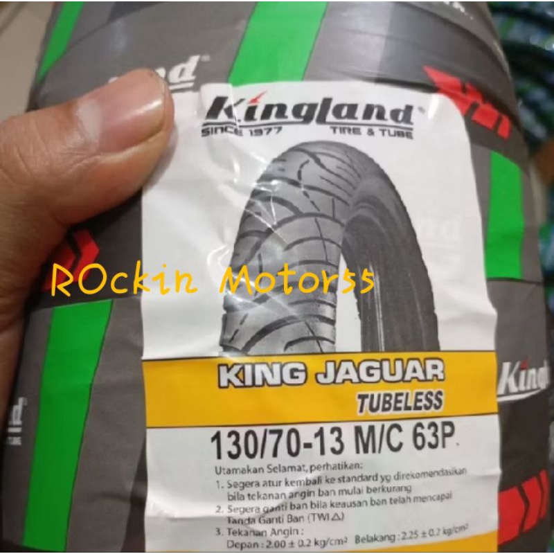(Garansi ORIGINAL 100%) Ban Tubeless Kingland ORIGINAL 130/70-13 For N-max, belakang Adv 160, belaka