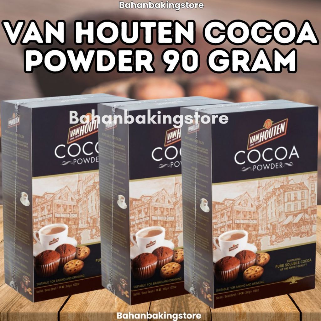 

VAN HOUTEN COCOA POWDER 90 GRAM | COKLAT BUBUK VANHOUTEN 90GRAM