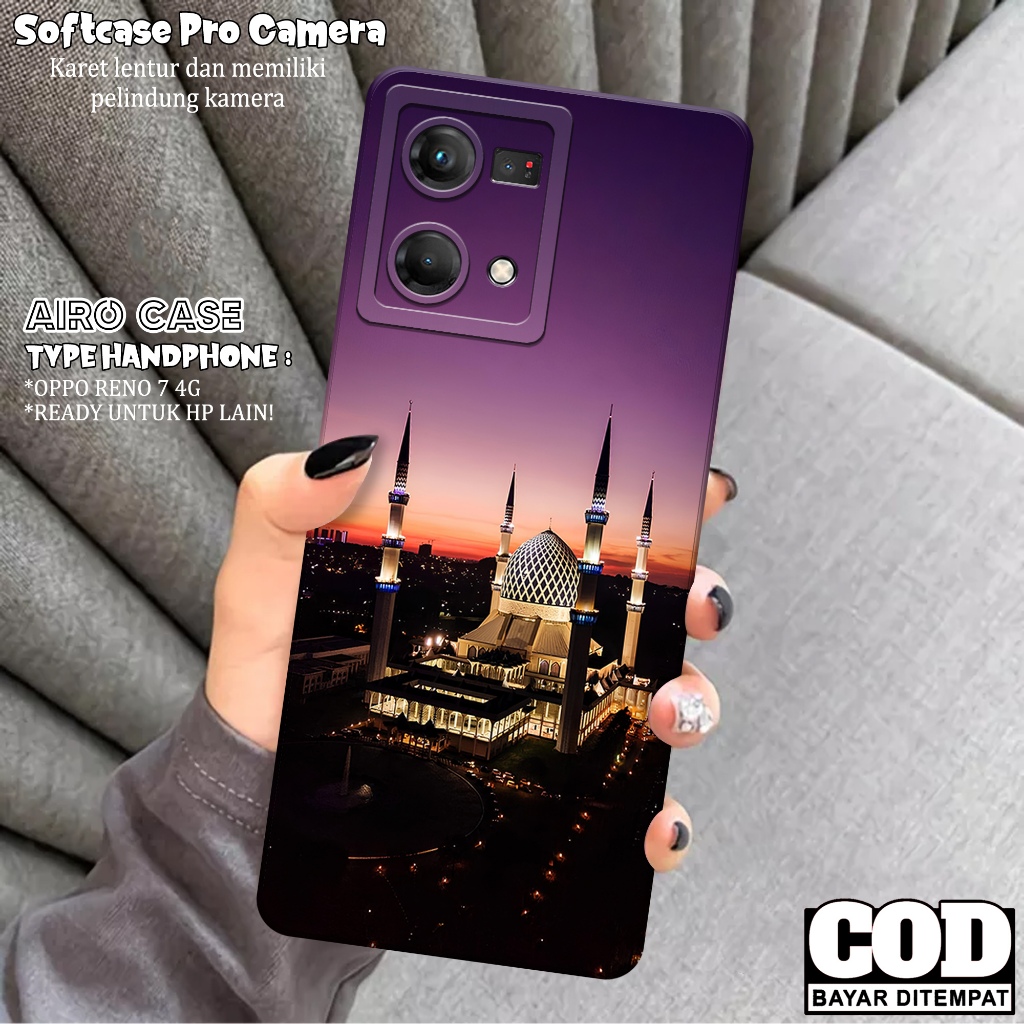 Case OPPO RENO 7 4G - Softcase OPPO RENO 7 4G - Fashion Case MASJID - Casing OPPO RENO 7 4G - Softca