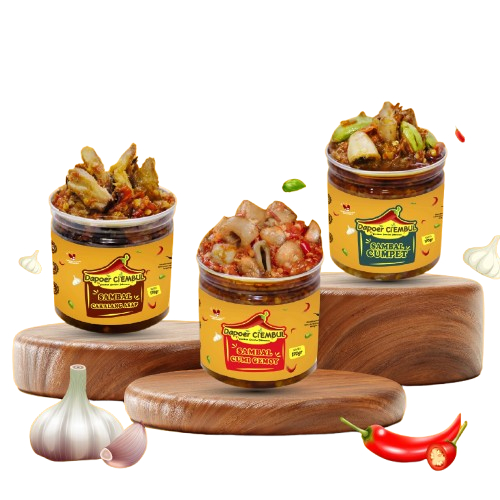 

Sambal Cumi Gemoy / Cumi Pete / Cumi Hejo / Cumpet Hejo / Teri Nasi ( Medan ) / Cakalang Asap / Bawang / Balado / Terasi 170gram Dapoer Ci'Embul
