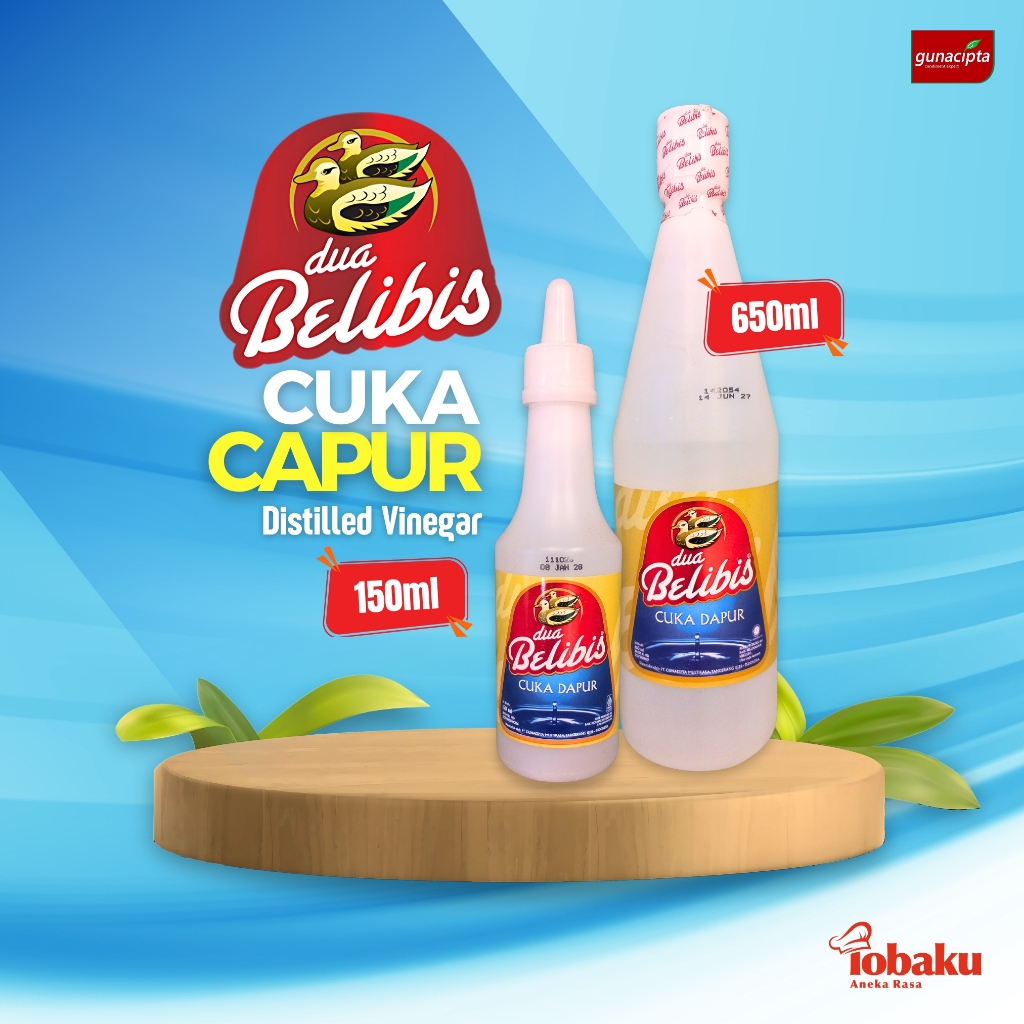 

DUA BELIBIS Cuka Dapur - Distilled Vinegar Kemasan 150ml & 650ml