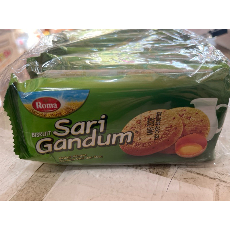 

Original Roma Sari Gandum Sachet Perpak 39gr x 10 Pcs