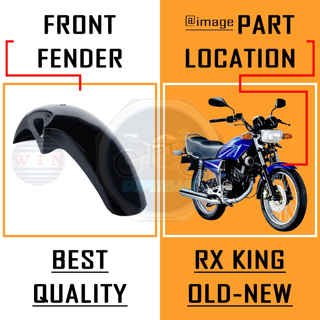 Spakbor Depan RX King RXK New Merk WIN / Front Fender RX King RXK New Original WIN