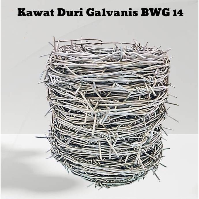 Kawat Duri Galvanis BWG 14 / Kawat Duri Pagar