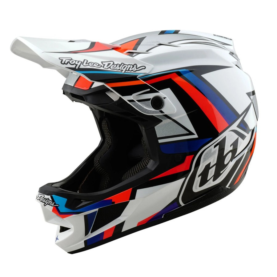 Helm TLD D4 Composite Frames White Silver Helm Sepeda TLD D4 Composite 2025 Original