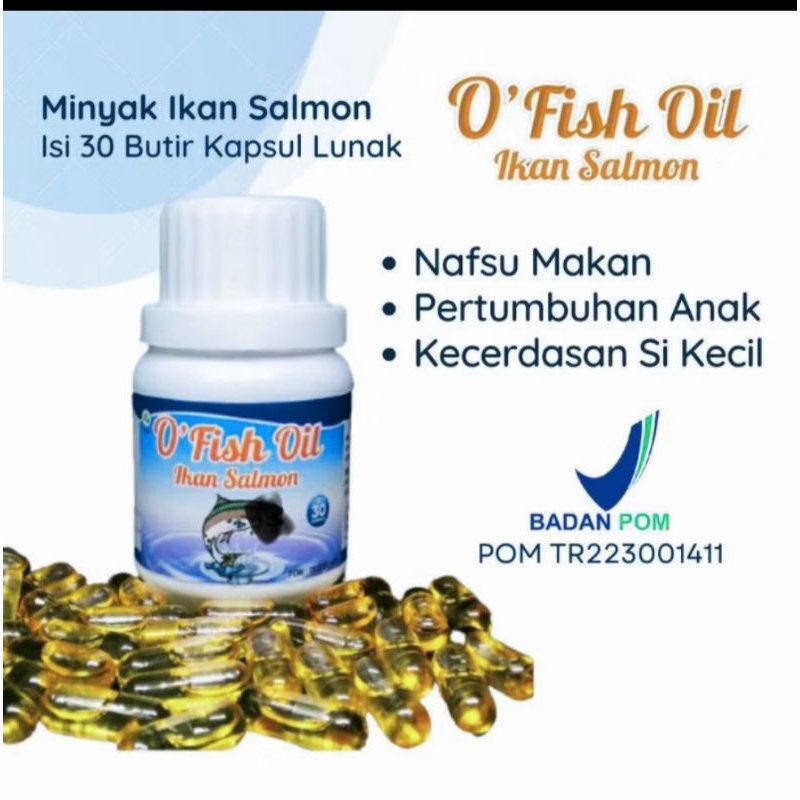 Minyak Ikan Salmon/O'Fish Oil/Kapsul minyak ikan salmon