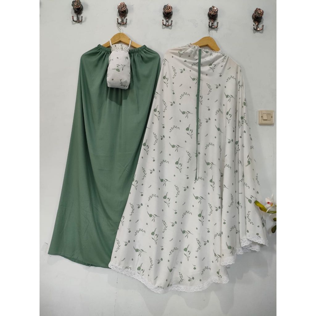 Mukena Daily Dewasa Jumbo Katun Rayon Super Premium 2in1 Traveling Mini Poush