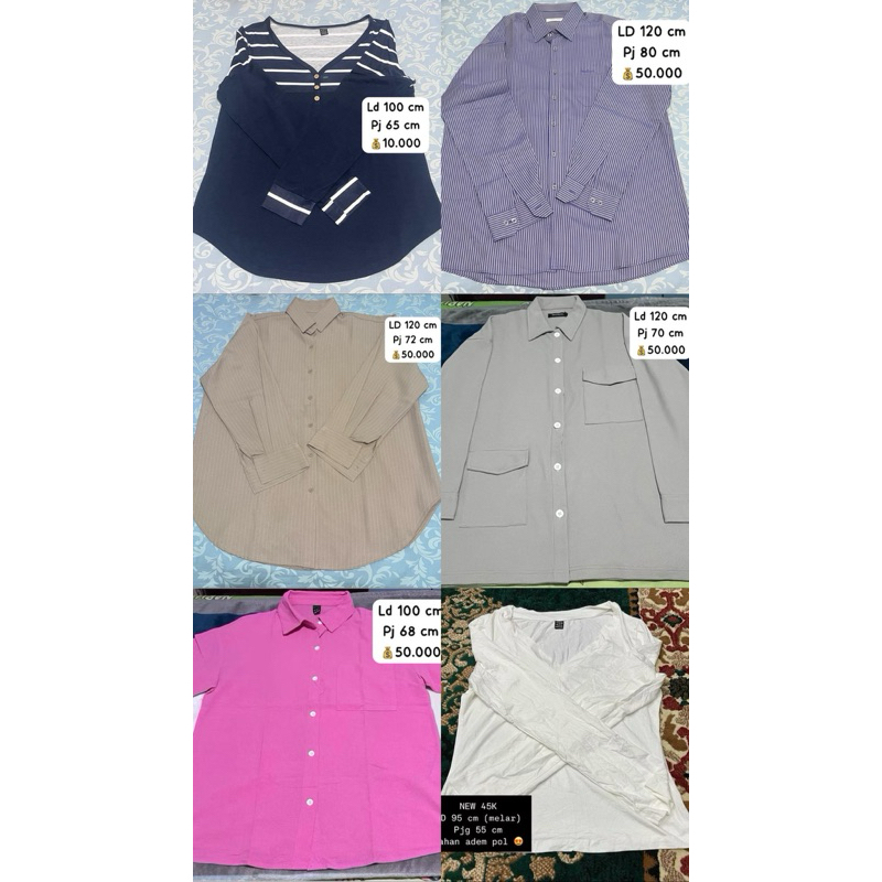 [PRELOVED] KEMEJA CARDIGAN LENGAN PENDEK PANJANG SALUR WANITA SHE IN SHU STUDIO DIZAYN