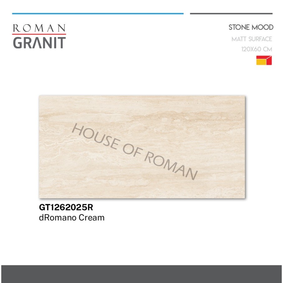 ROMAN GRANIT dRomano Cream 120X60 GT1262025R ROMAN GRANIT