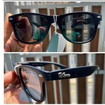 kacamata hitam lensa kaca asli retro cewek cowok