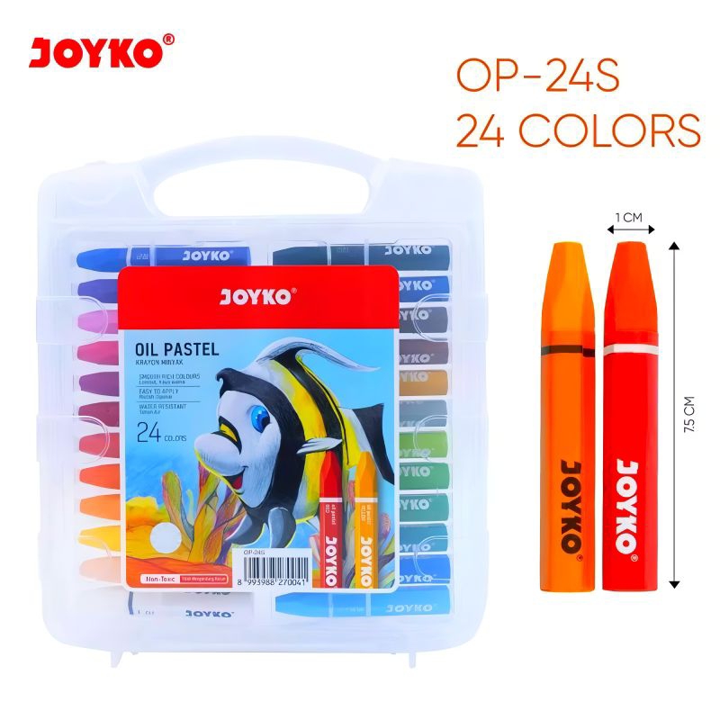 

Crayon/Oil pastel 24 Warna 1 Pack Premium Nyaman digunakan – Original JOYKO Termurah dishopee