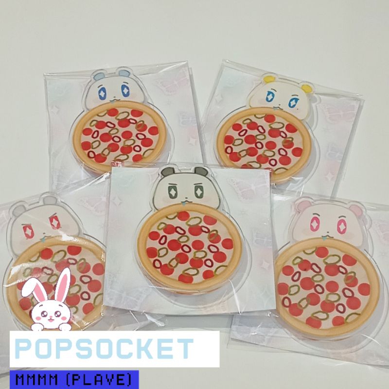 Plave Popsocket Griptok MMMM Pizza (READY STOCK) [FANMERCH] Plave Merchandise