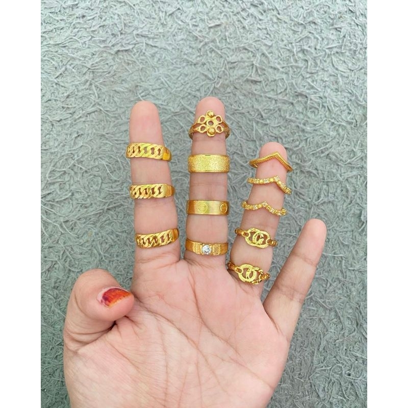 Cincin Emas Lapis Emas 24K