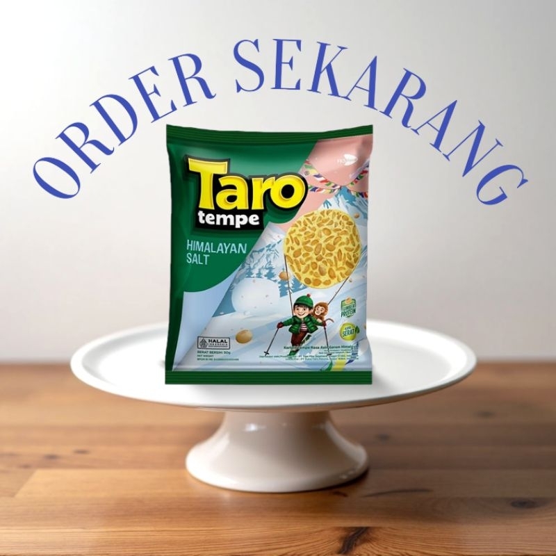 

Taro Tempe Keripik Rasa Asin Garam Himalaya 50 g