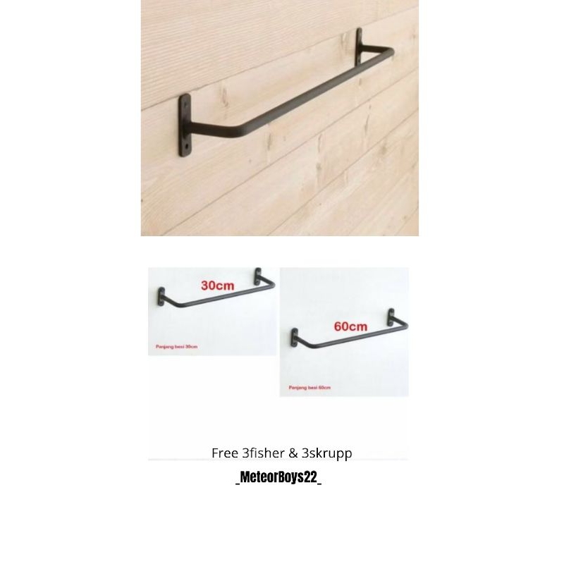 Gantungan handuk/kamar mandi/tempel gantungan baju/besi tempel