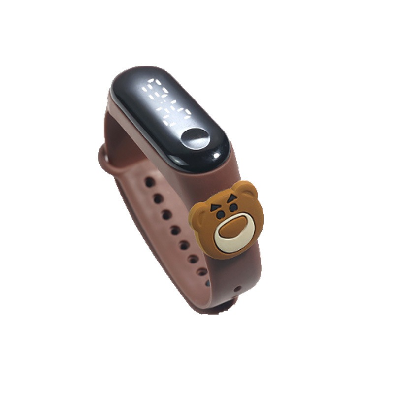 Watch Animation Bear Doll Jam Tangan Anti Air Jam LED