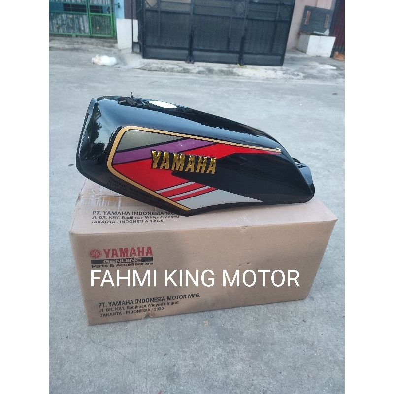 TANGKI TENGKI RXKING RX KING COBRA 1994 ASLI ORIGINAL YGP GRES BARU STRIPING MERAH SILVER DI CLEAR
