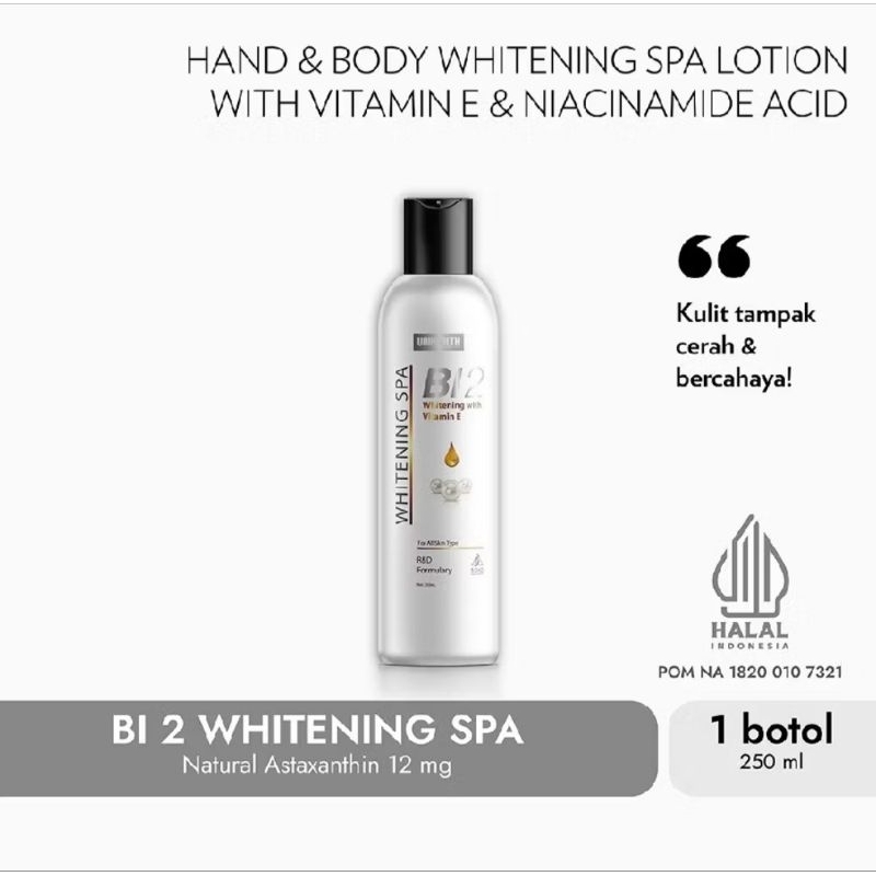 Bi2 Whitening Spa Handbody 250ml UNIHEALTH