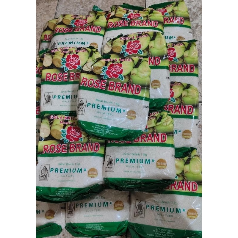 

GULA ROSE BRAND 1KG - PREMIUM QUALITYGula kristal putih dari tebu pilihan!
