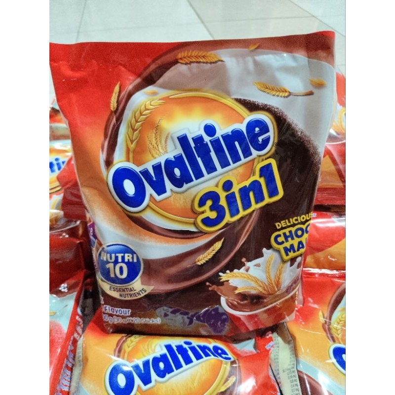 

OVALTINE 3in1 Original Bubuk Malt Coklat 30g x 20stick