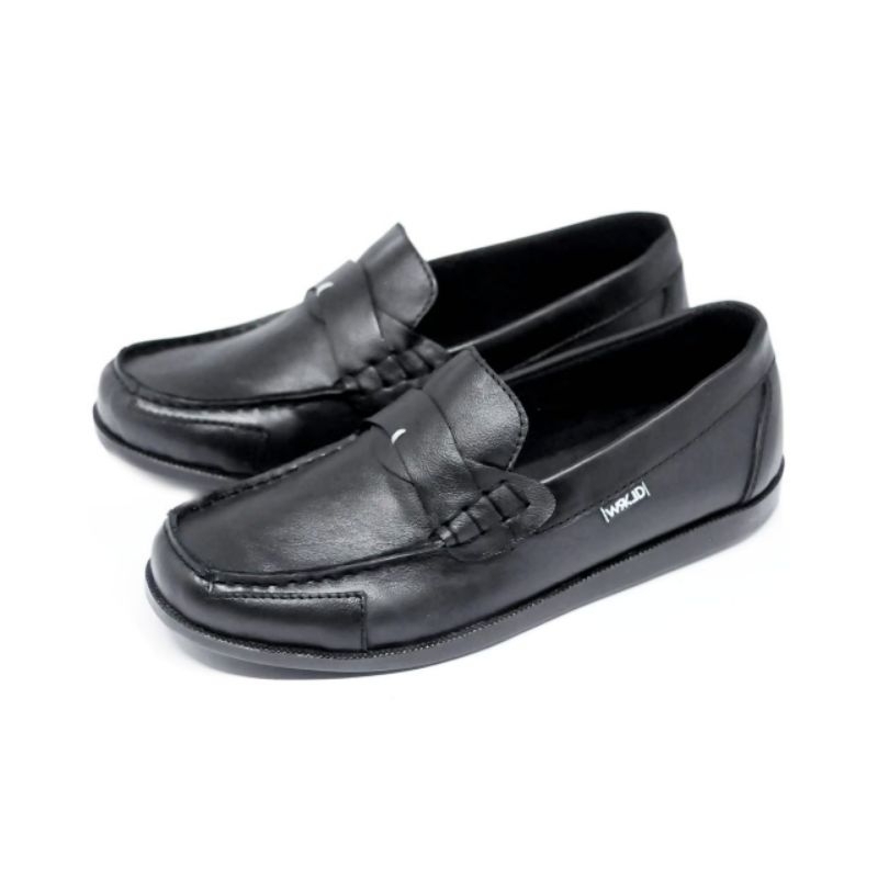 Temukan Sepatu Kerja Pria Slop Pansus Bahan Kulit Asli Semi Formal Nyaman Keren Santai ©