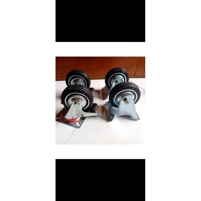 tambahan roda untuk booth portable