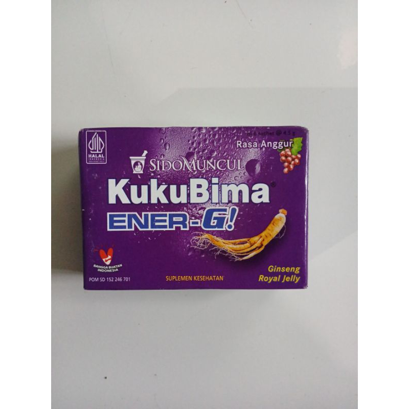 KukuBima Ener-G 1 Rasa Anggur 1 Box isi 6 Sachet