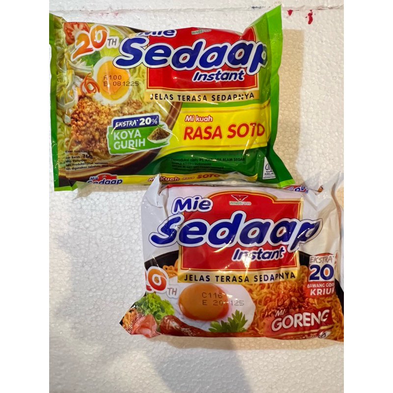 

MIE SEDAP GORENG / KUAH / SEDAAP MIE INSTAN
