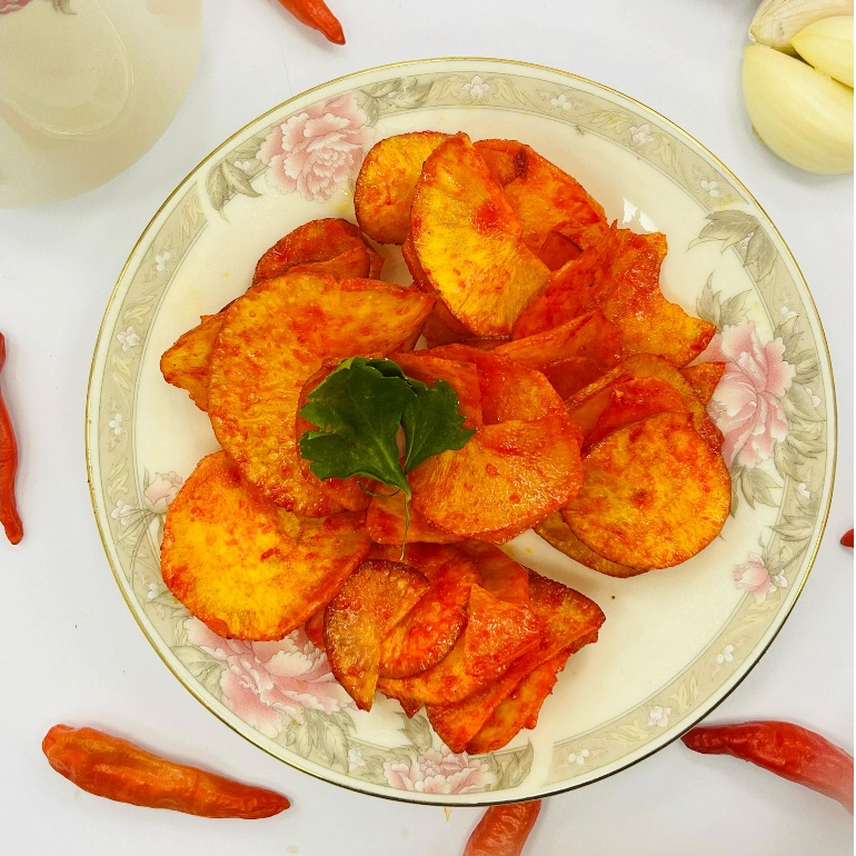 

Keripik Balado Bulat Pedas Manis Khas Minang Kabau