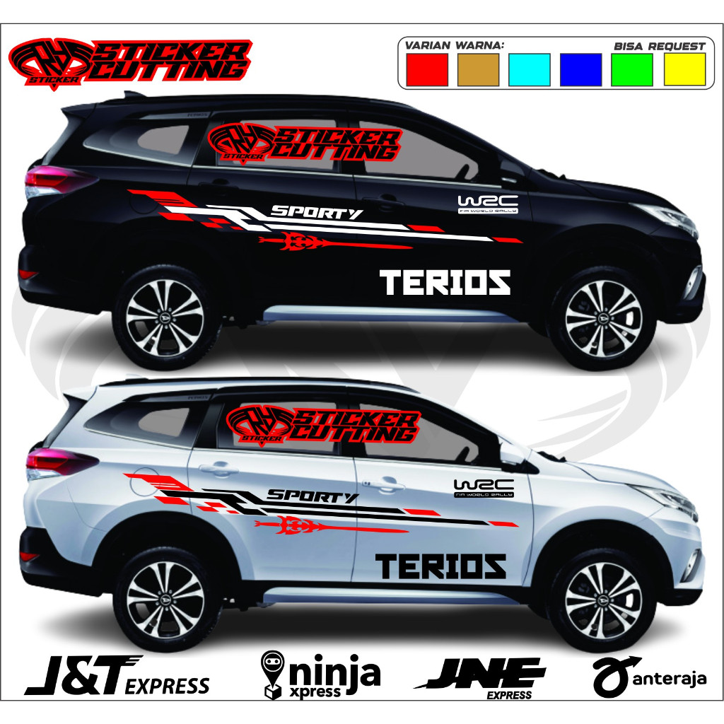 NEW STICKER MOBIL VARIASI STICKER TERIOS BODY MOBIL VARIASI CUTTING STICKER MOBIL TERIOS DLL