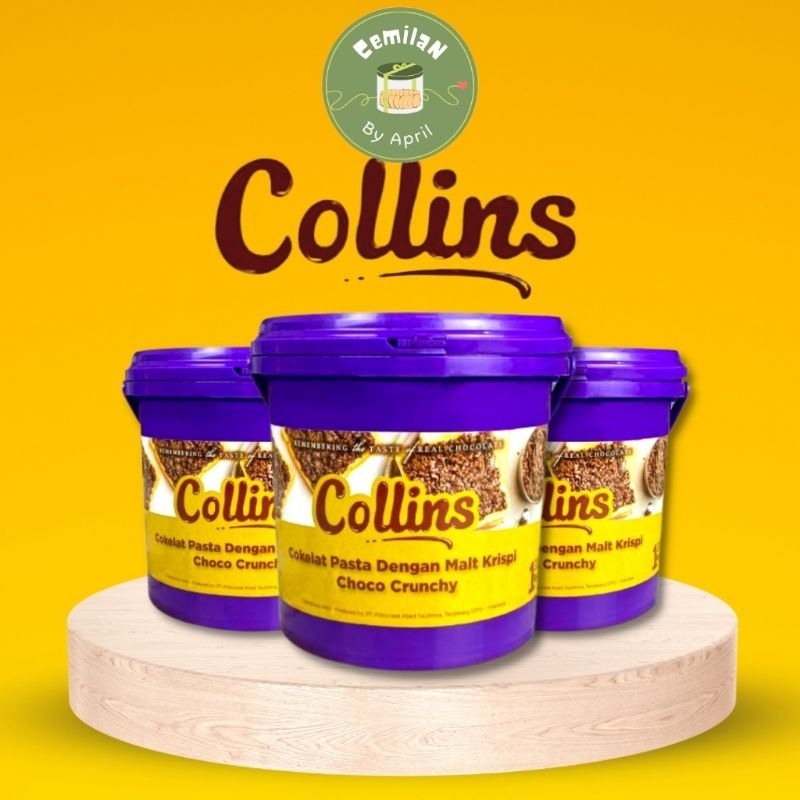 

Collins Choco Crunchy 1kg, Coklat Crunchy Viral, Topping Donat Coklat