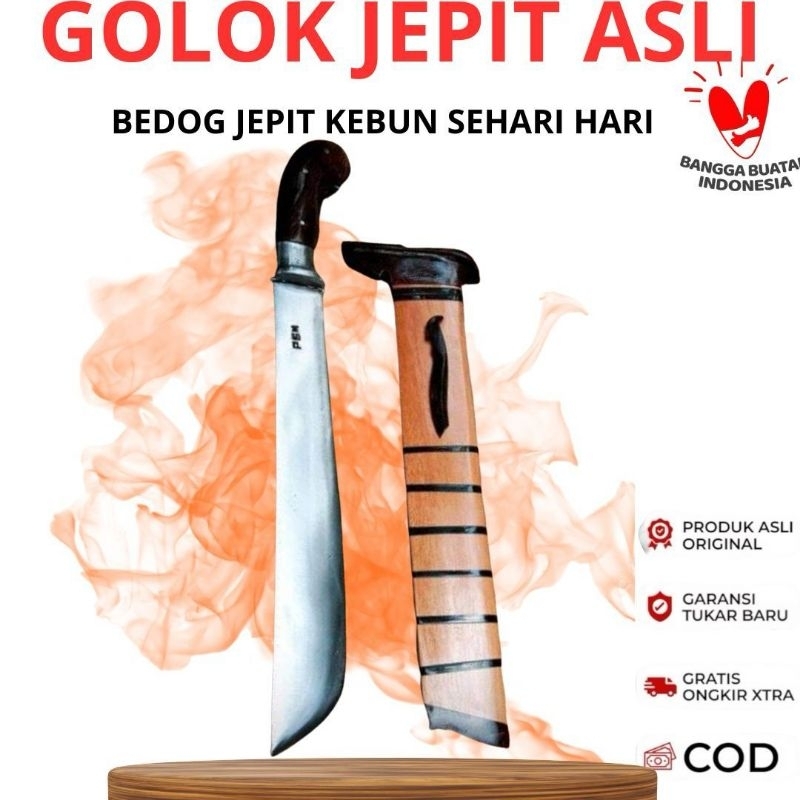 golok jepit golok tebas premium