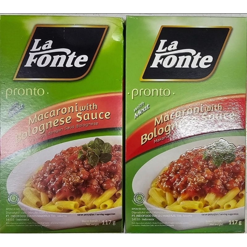 

La Fonte Pronto Spaghetti Instan 117g 1-Box