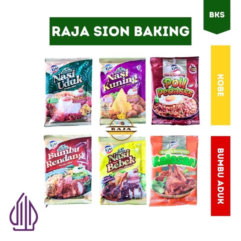 

KOBE Bumbu Aduk Nasi Uduk Kuning Bebek Rendang Instant Sachet / Bumbu Nasi Goreng Ayam Kalasan