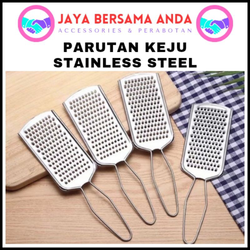 JBA888 - Parutan Keju Stainless Steel - Parutan Coklat Serbaguna - Parutan Wortel Stainless Steel