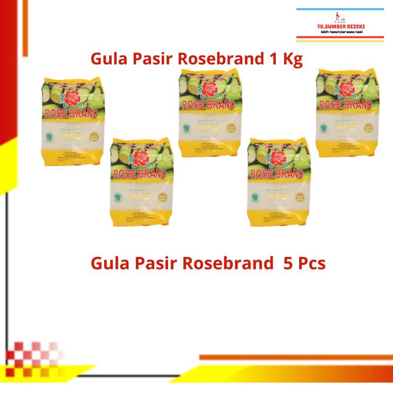 

[PAKET HEMAT ISI 5] Gula Pasir Rosebrand Gula Tebu 1 Kg PROMO MURAH/ Rosebrand Gula Pasir Gula Tebu 1 Kg PROMO MURAH