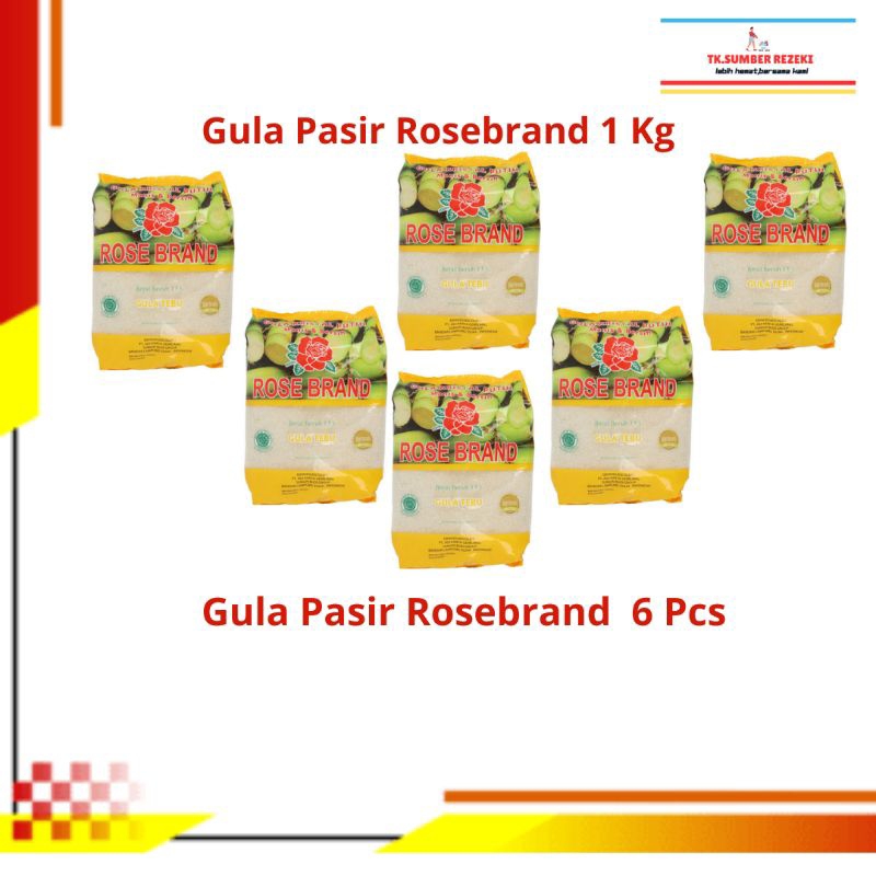 

[PAKET HEMAT ISI 6] Gula Pasir Rosebrand Gula Tebu 1 Kg PROMO MURAH/ Rosebrand Gula Pasir Gula Tebu 1 Kg PROMO MURAH