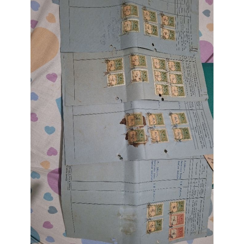 

meterai upah tahun 1948 isi 4 lembar