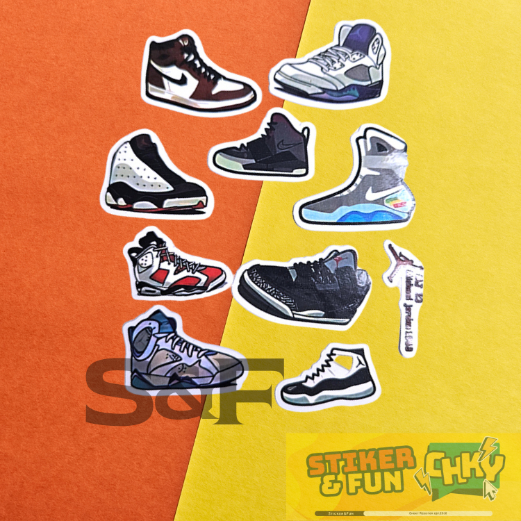 

Stiker Sticker Vinyl Laminasi SEPATU NIKE AIR JORDAN Vol 2