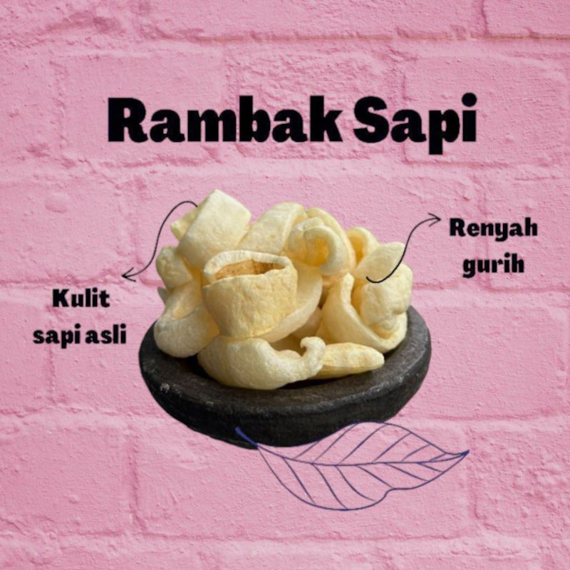 

KERUPUK RAMBAK SAPI SUPER ORIGINAL 100g