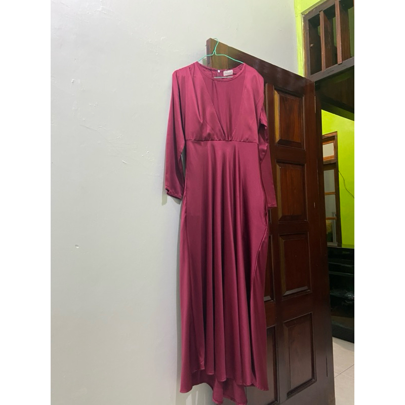[PRELOVED] Gamis warna Maroon