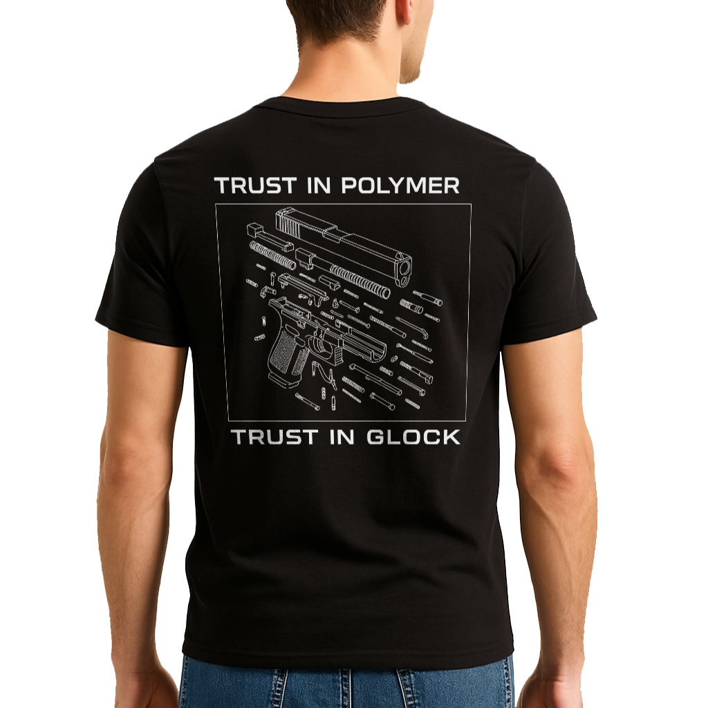 RSA Kaos Tactical Trust In Glock - Baju Taktikal Pria Army Combed 24s -  TNI Polisi Brimob