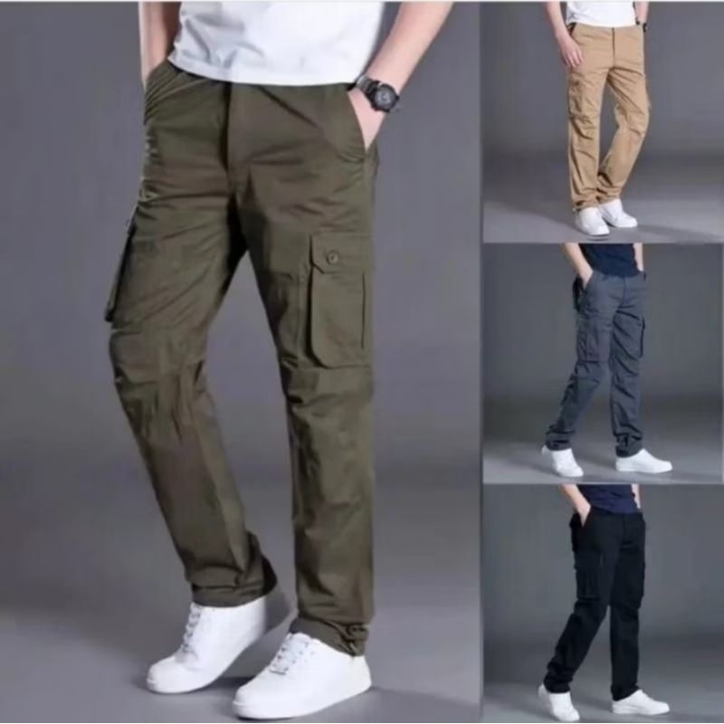 Celana Cargo Panjang / Celana PDL Pria Jumbo Bigsize No 38 LP 97cm Greenarmy