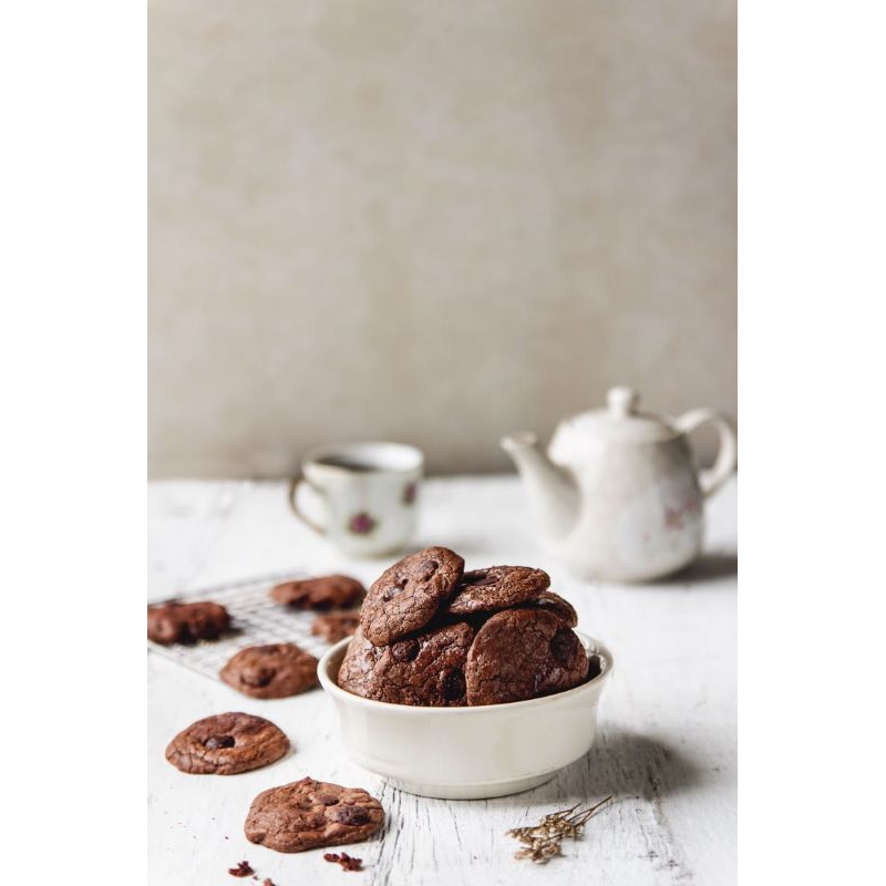 

Crunchy Double Choco Cookies - Crunchy Cookies Crispy Mini Cookies Sugar Hill