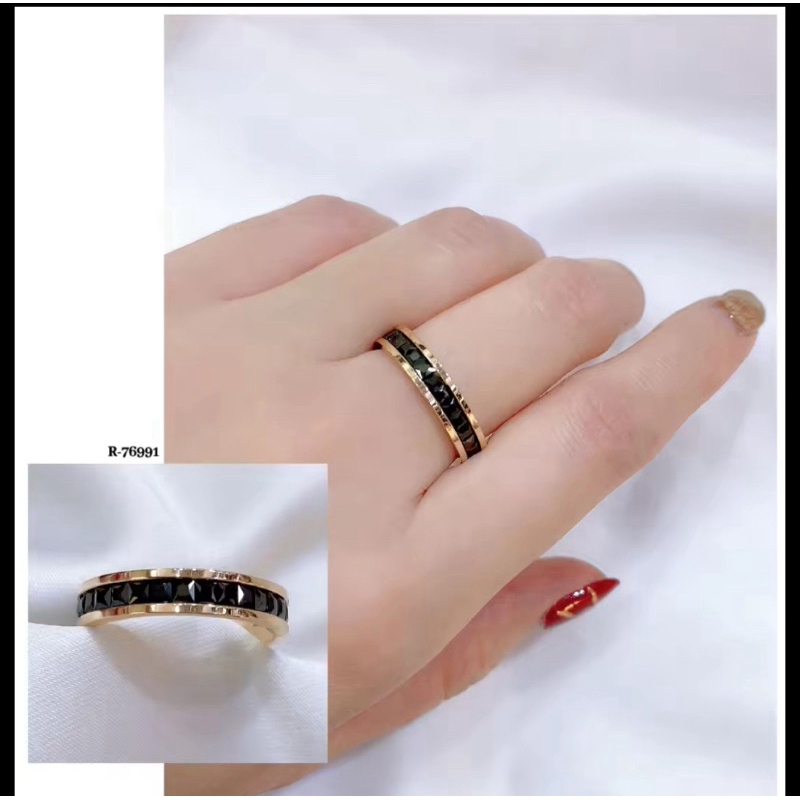 CINCIN HITAM TITANIUM/CINCIN AKSESORIS WANITA